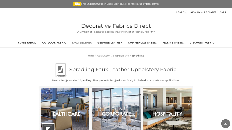 Spradling Upholstery Vinyl