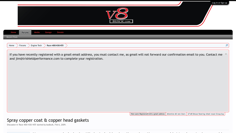 Spray copper coat & copper head gaskets