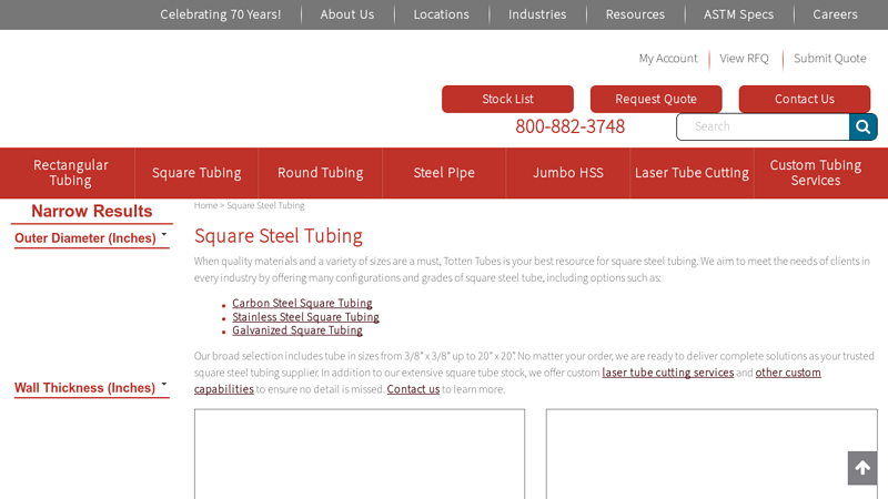 Square Steel Tubing Supplier