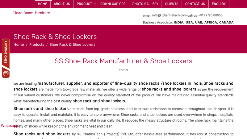 SS Shoe Rack Manufacturer & Shoe Lockers