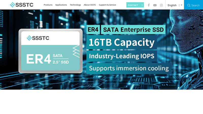 SSSTC|Industrial|Enterprise|Solid State Drives|SATA、Nvme
