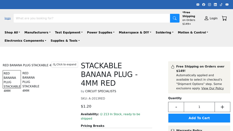 Stackable Banana Plug