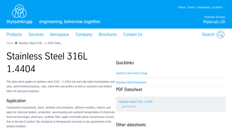 Stainless Steel 316L