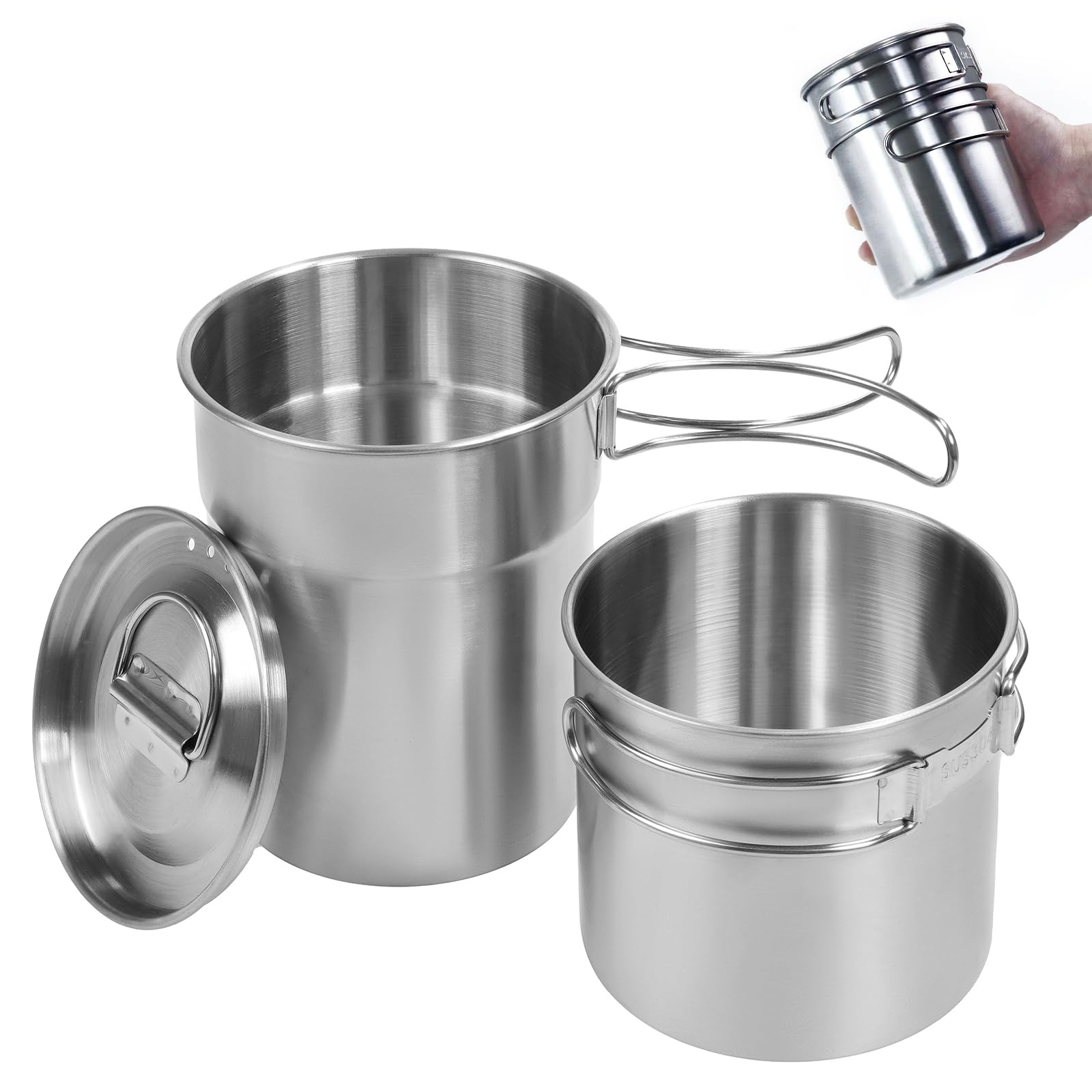Stainless Steel Camping Cookware