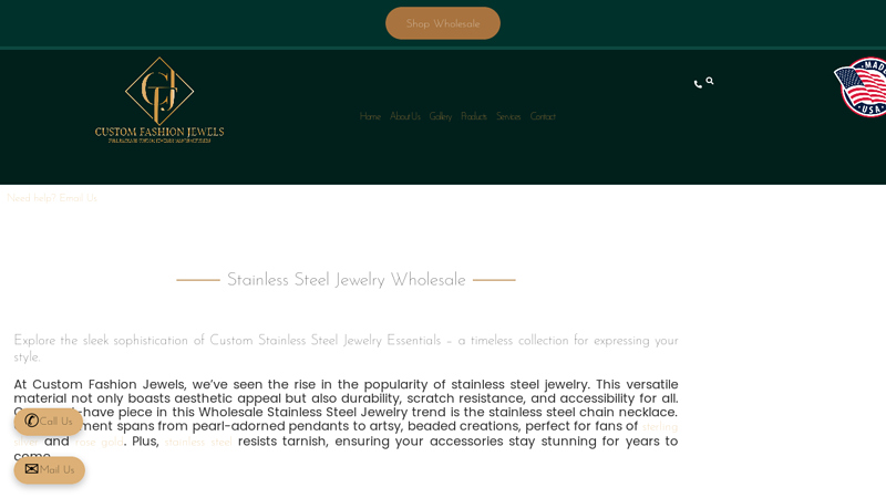 Stainless Steel Jewelry Manufacturers & Wholesale Suppliers