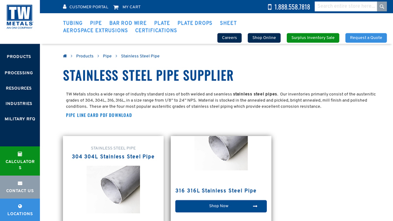 Stainless Steel Pipe Supplier