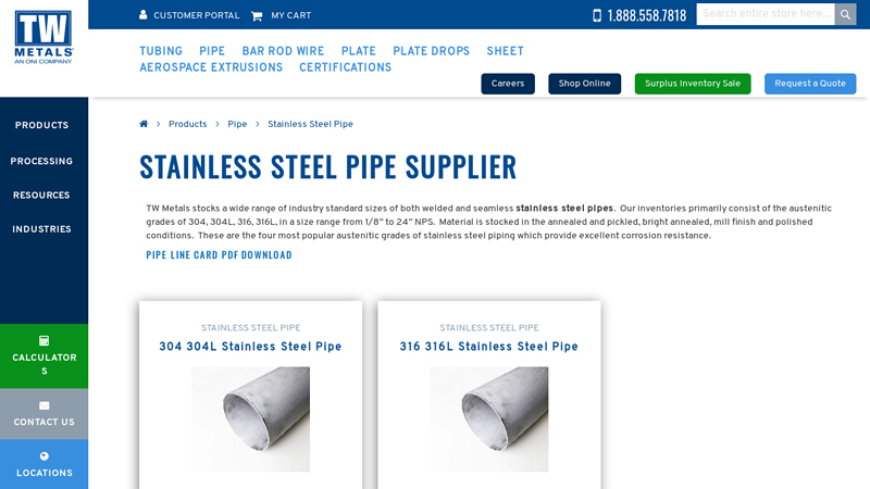Stainless Steel Pipe Supplier