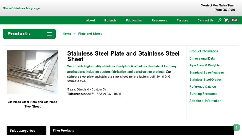 Stainless Steel Plate and Sheet