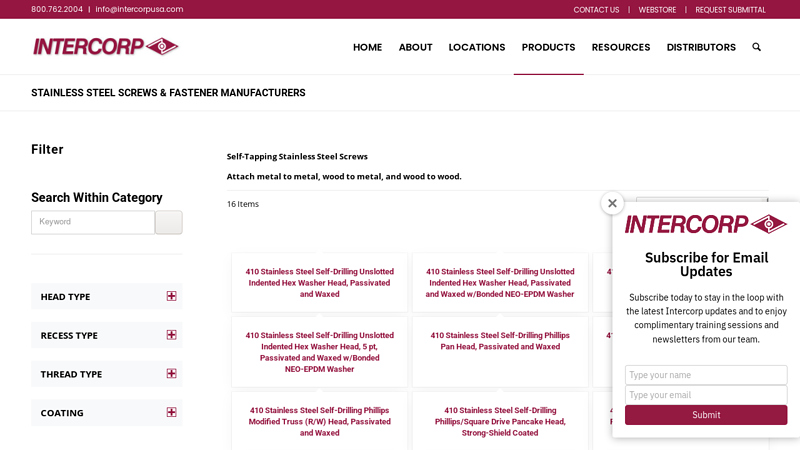 Stainless Steel Screws & Fastener Manufacturers