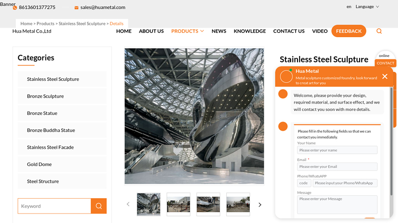 Stainless Steel Sculpture Fabrication