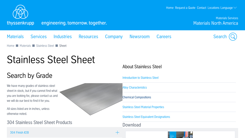 Stainless Steel Sheet Supplier