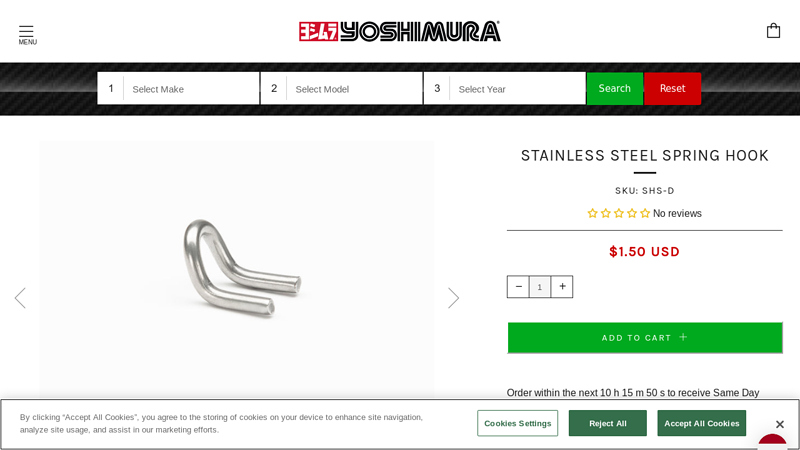 Stainless Steel Spring Hook