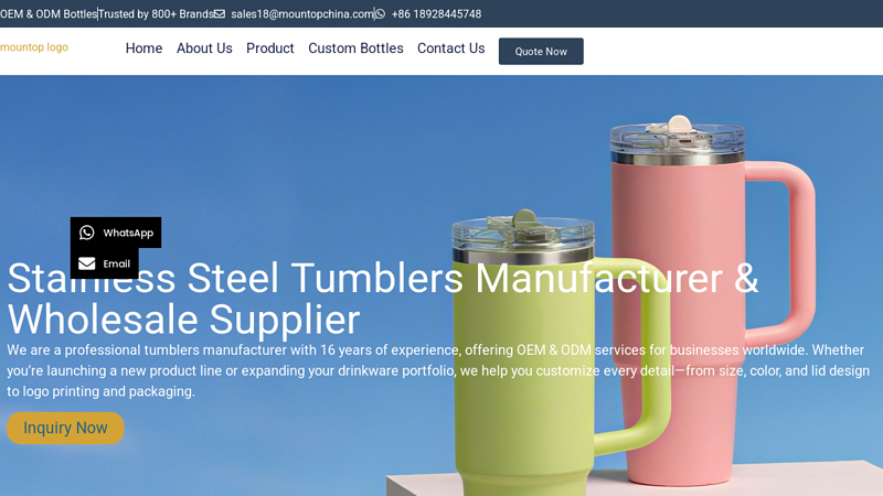 Stainless Steel Tumblers Manufacturer & Wholesale Supplier