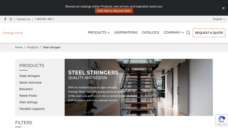 Stair steel stringers