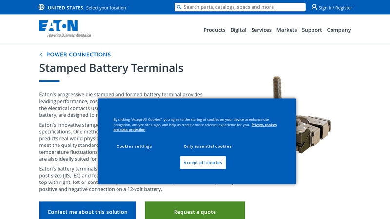 Stamped Battery Terminals