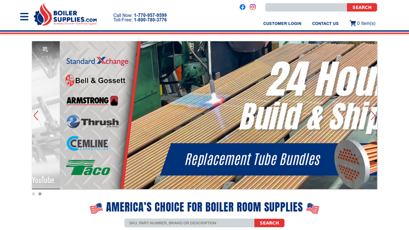 Steam Boiler & Hot Water Supplies & Replacement Parts