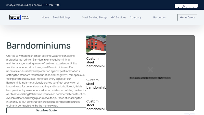 Steel & Metal Prefabricated Barndominiums