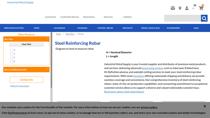 Steel Reinforcing Rebar
