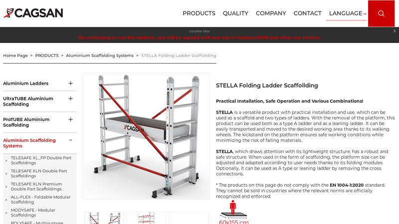STELLA Folding Ladder Scaffollding