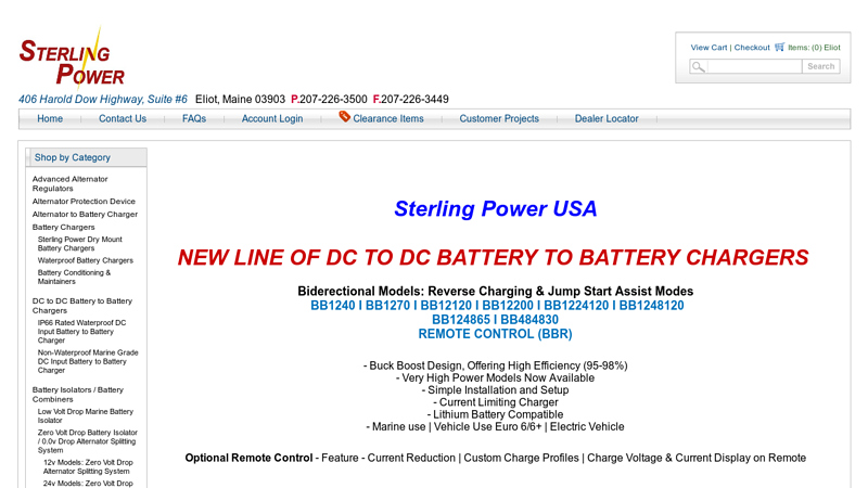 Sterling Power USA, Marine Grade AC Battery Chargers, Marine ...