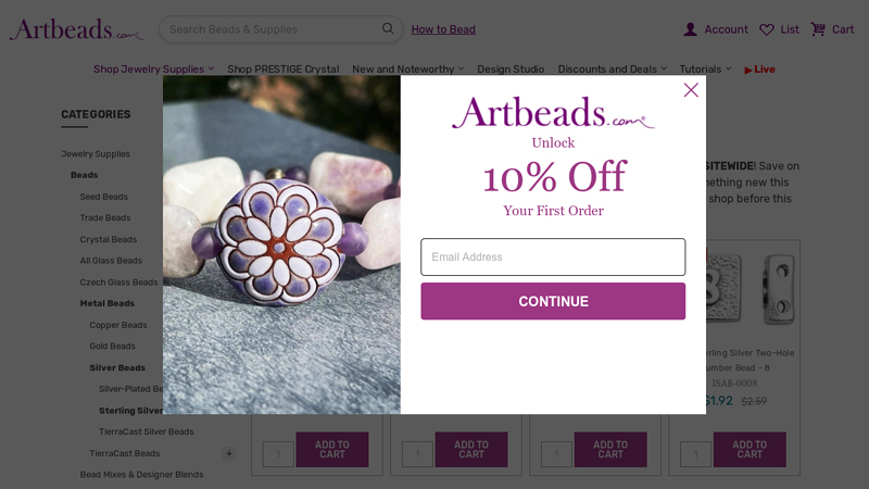 Sterling Silver Beads