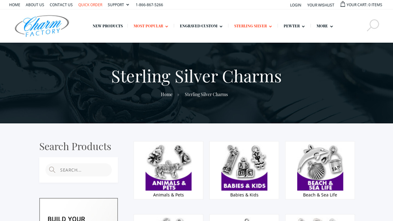 Sterling Silver Charms
