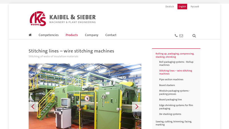 Stitching lines – wire stitching machines