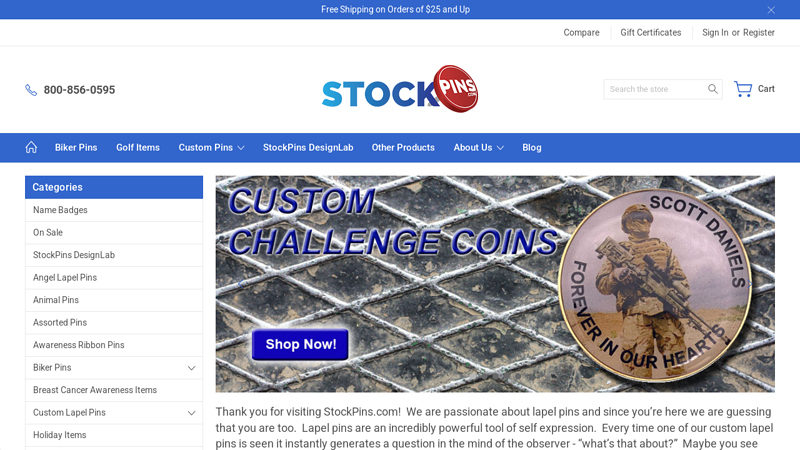 StockPins.com: Bulk Lapel Pins