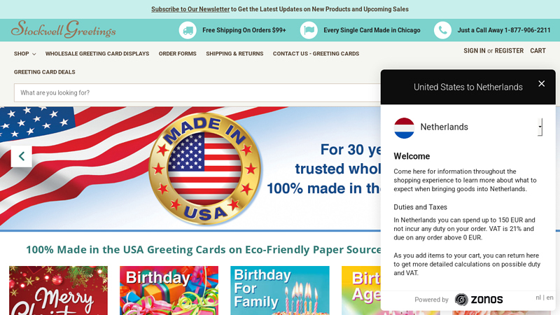 Stockwell Wholesale Greeting Card Company USA