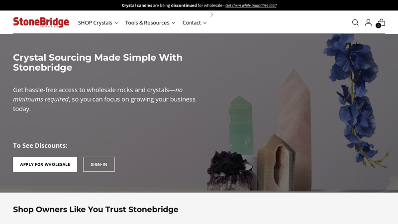 Stonebridge Imports: Rocks and Crystals Wholesale Supplier