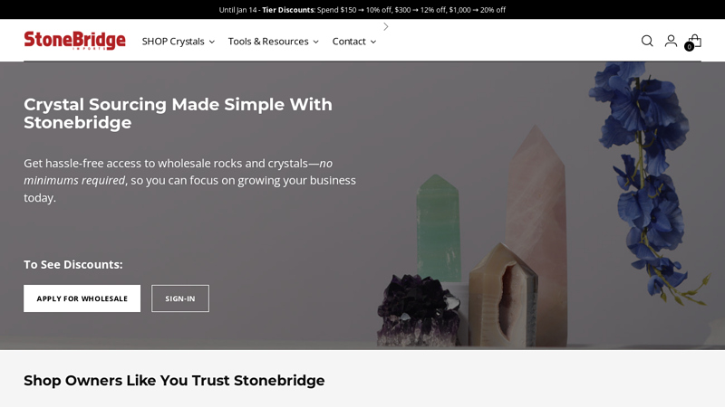 Stonebridge Imports: Rocks and Crystals Wholesale Supplier