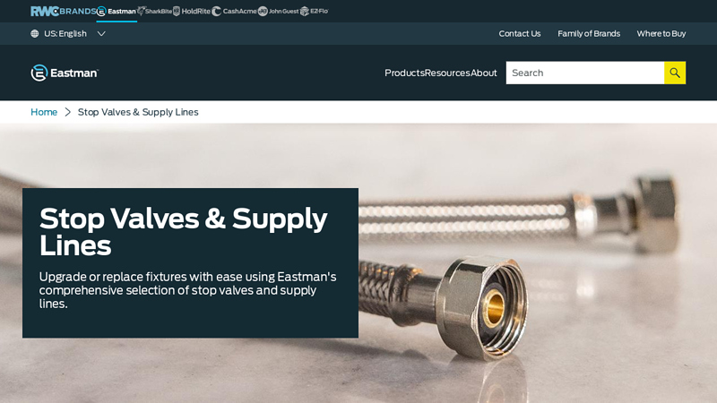 Stop Valves & Supply Lines