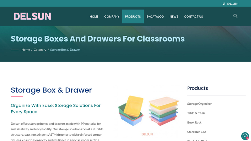 Storage Boxes and Drawers for Classrooms