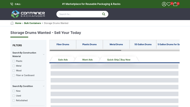 Storage Drums Wanted - Sell Your Today