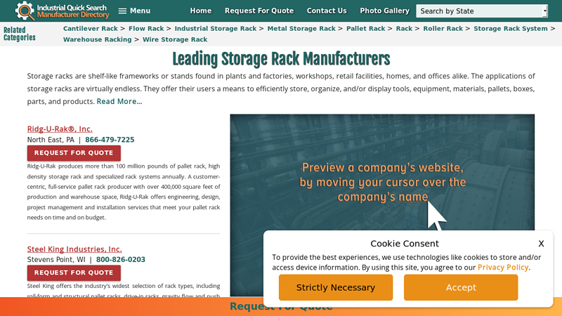 Storage Rack Manufacturers