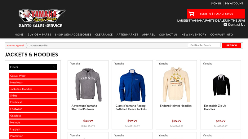 Stylish Yamaha Apparel