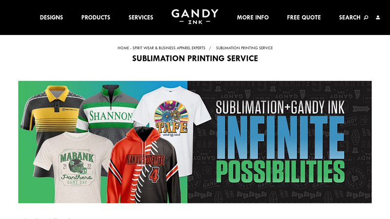 Sublimation Printing Service custom t-shirts