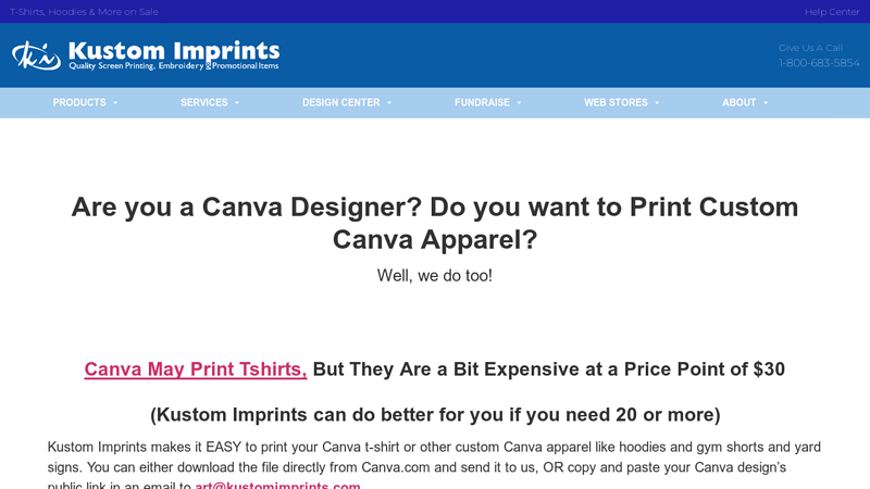 Submit Your Canva Design to Be Printed on a T custom t-shirts