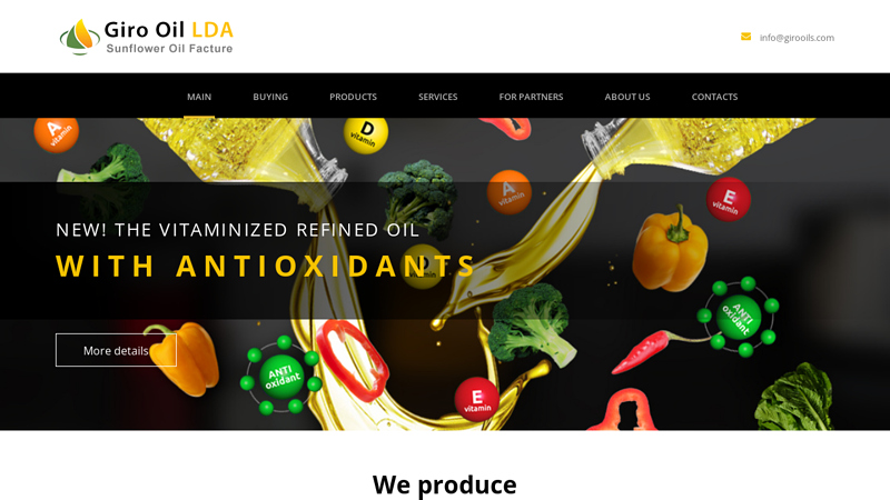 Sunflower oil manufacturer in Portugal