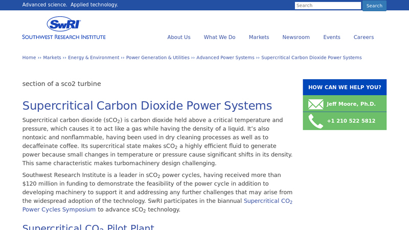 Supercritical Carbon Dioxide Power Systems
