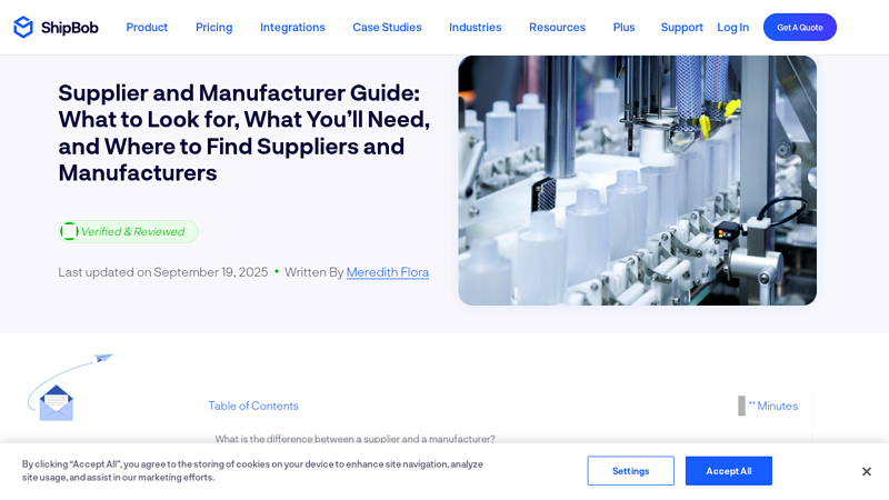 Supplier and Manufacturer Guide