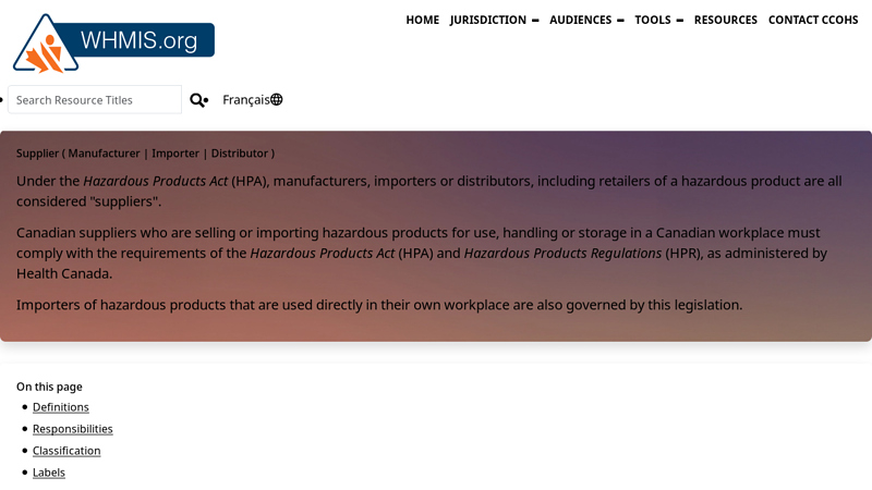 Supplier, Manufacturer, Importer, Distributor