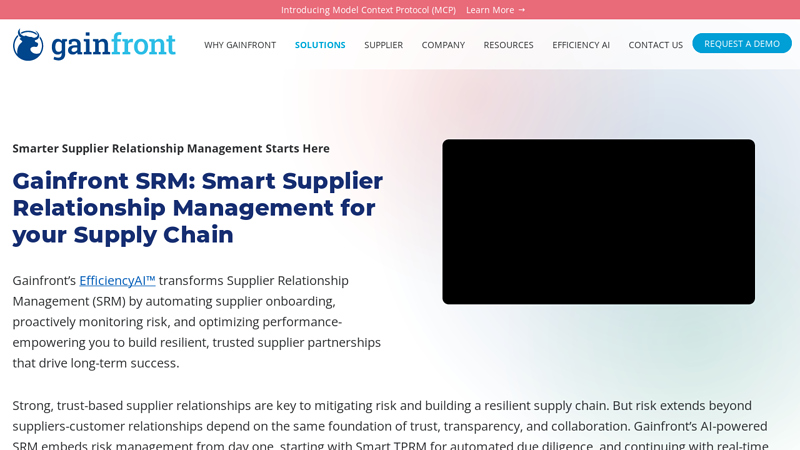 Supplier Relationship Management Software Solutions