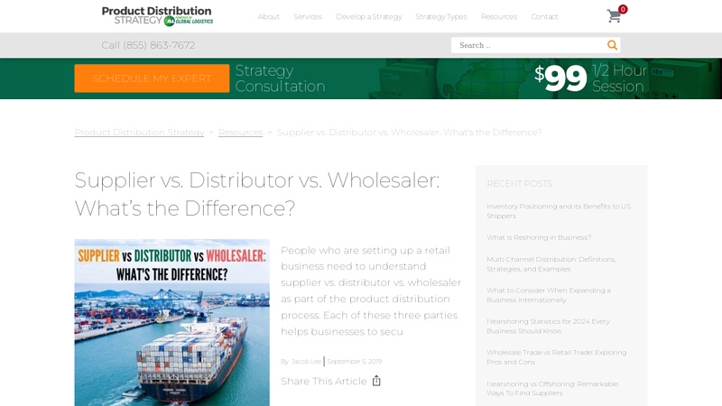 Supplier Vs. Distributor Vs. Wholesaler