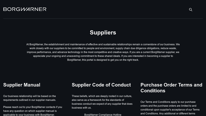 Suppliers