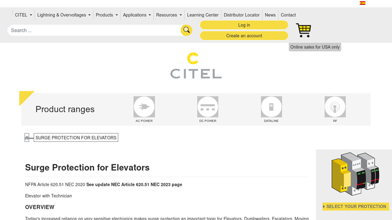 Surge Protection for Elevators