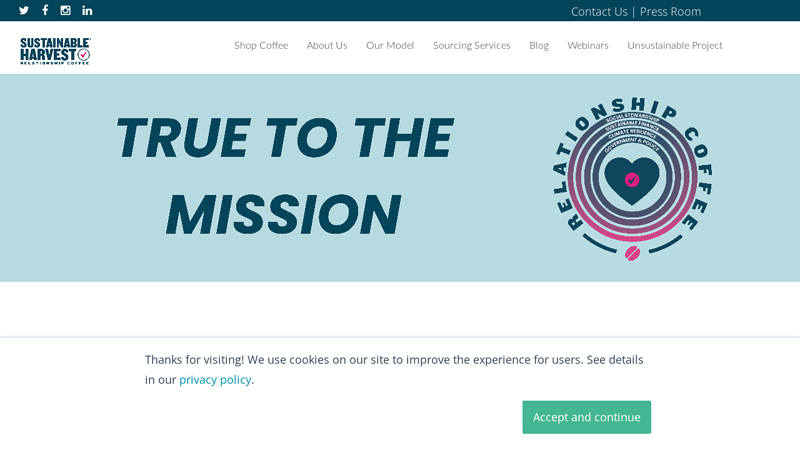 Sustainable Harvest® Coffee Importers