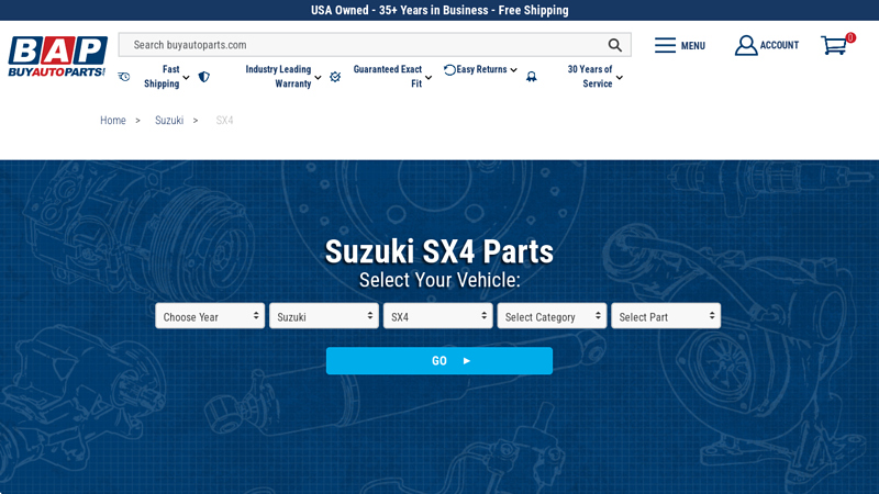Suzuki SX4 parts