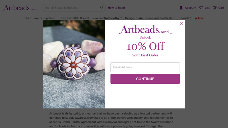 Swarovski Crystal Buyer Application