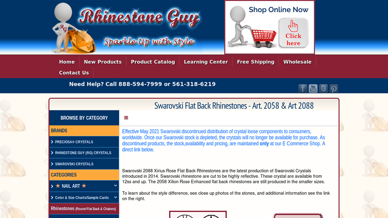 Swarovski Crystal Rhinestones Wholesale